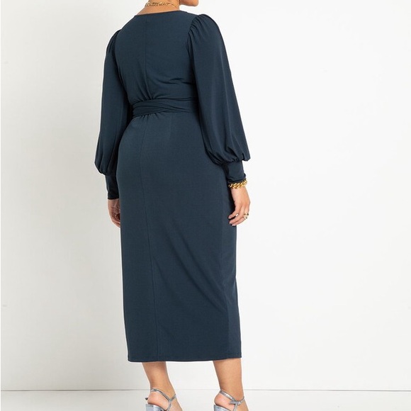 Cross Front Midi Dress - Picture 3 of 3